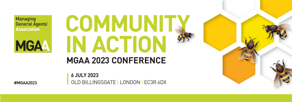 "Community in Action" MGAA 2023 conference banner